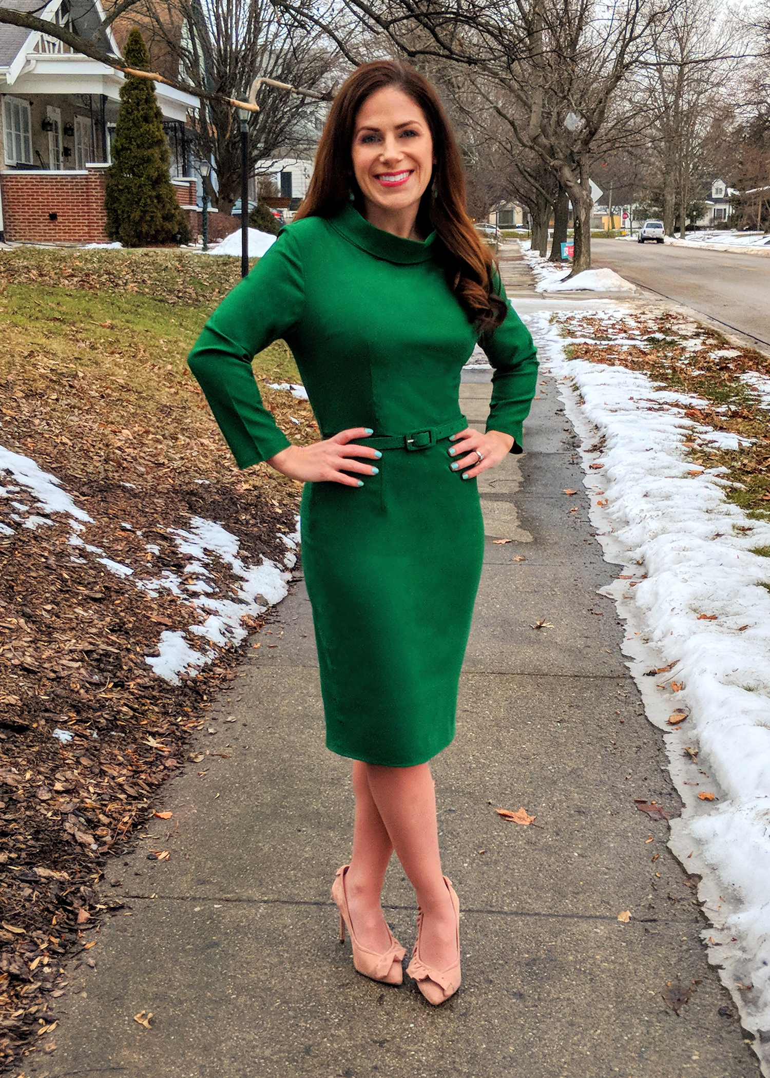 affordable green Amazon dress