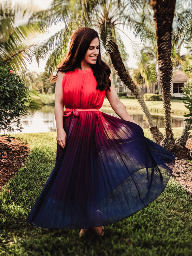 splendor of the sunset dress - chicwish review