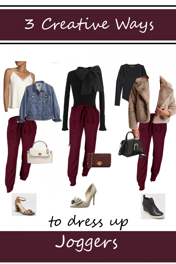 womens dress up joggers