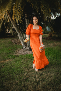 vibrant orange -