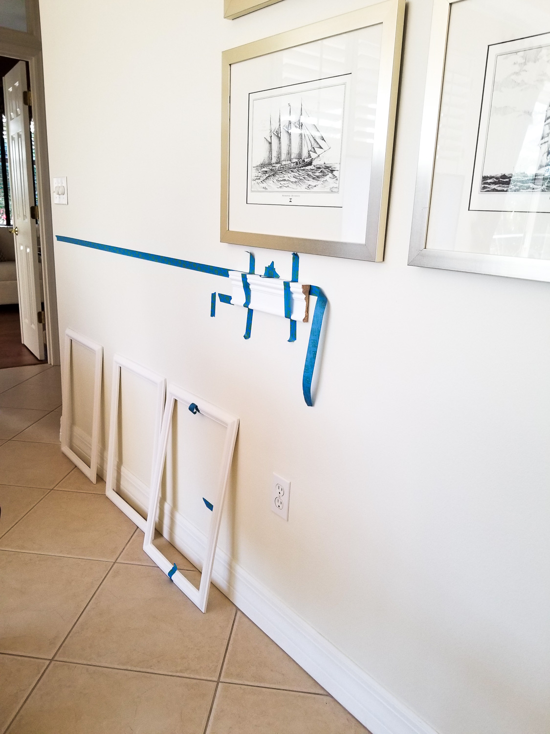 DIY chair rail and picture frame molding
