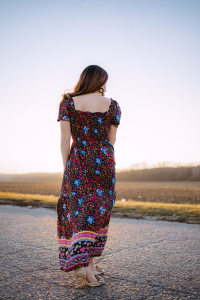 Zesica reviews - back of dress