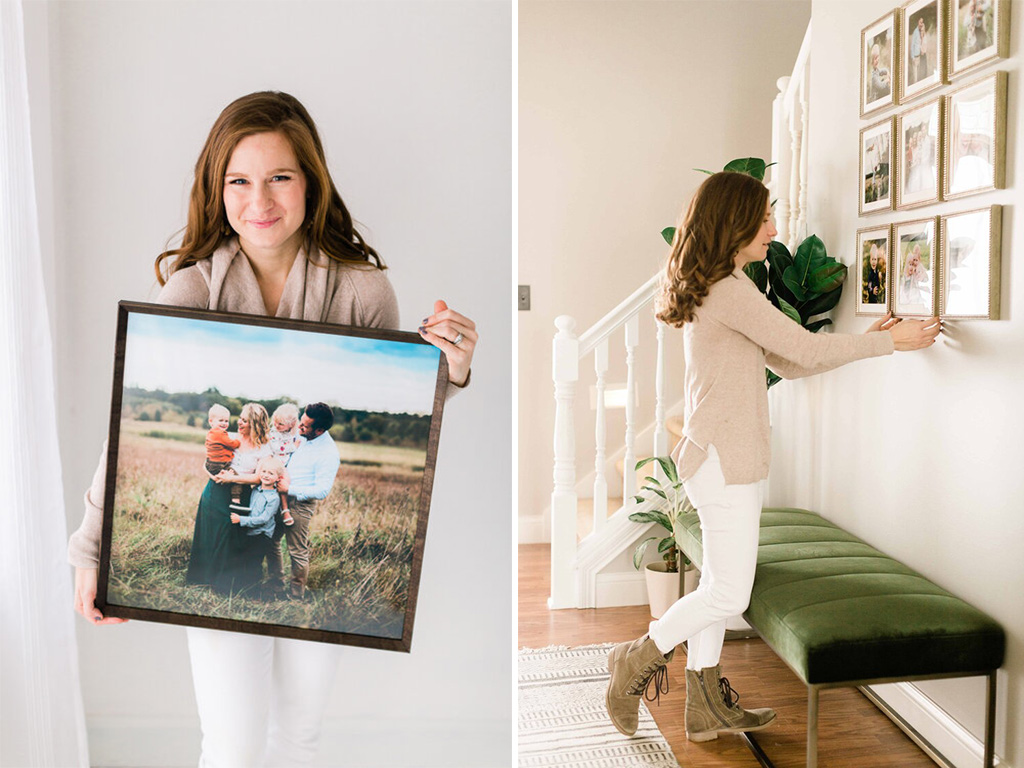 decorating with family photos