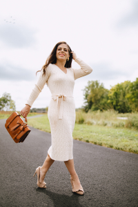 how to choose a flattering sweater dress