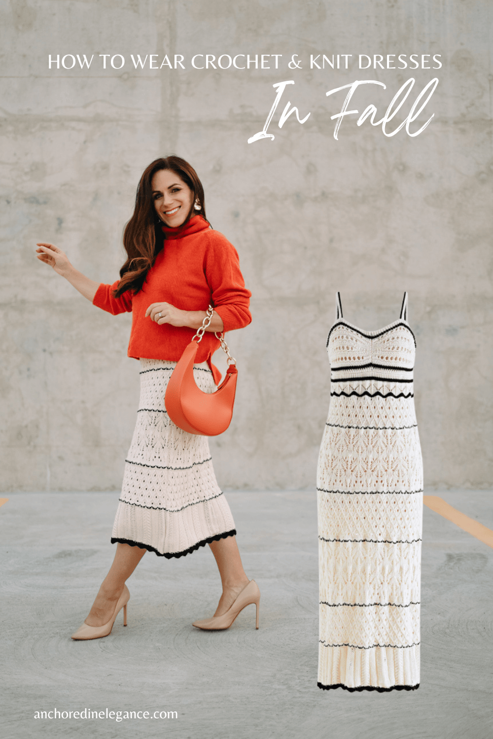 How to Wear Crochet Dresses in Fall - Anchored In Elegance