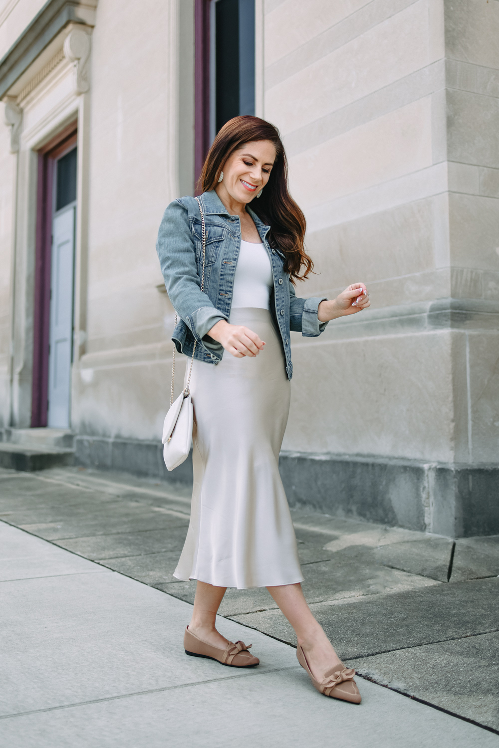 styling silk skirts for fall