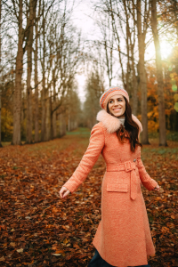 ways to wear colorful coats