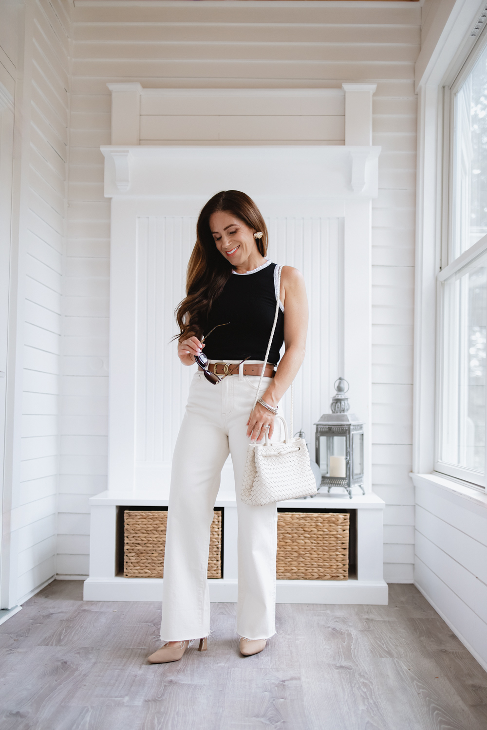 Madewell petite perfect vintage wide leg crop jean 