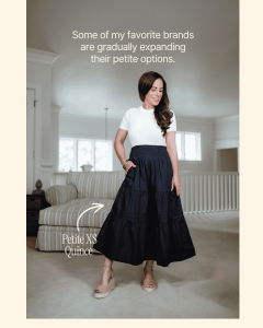petite size maxi skirt Quince